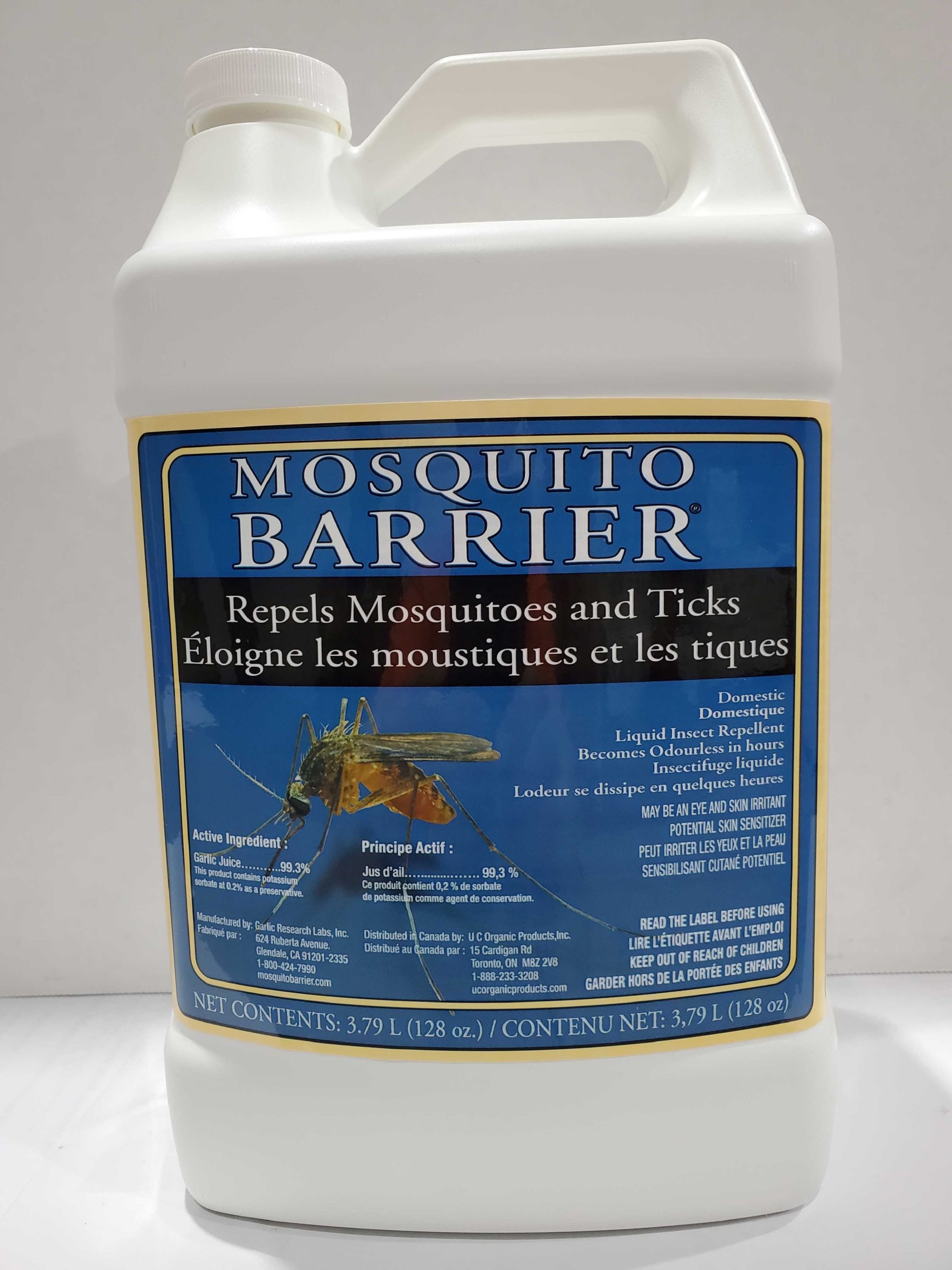 Case of 4 Mosquito Barrier 3.79L Jugs