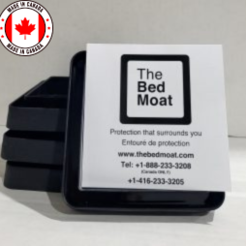 Bed Bug Monitor The Bed Moat Single ( Pack of 4 ) – Black